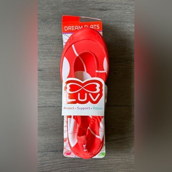 Luv Footwear Girl’s Dream Flats Red and White Dots New in Package Size 2 - Picture 4 of 9